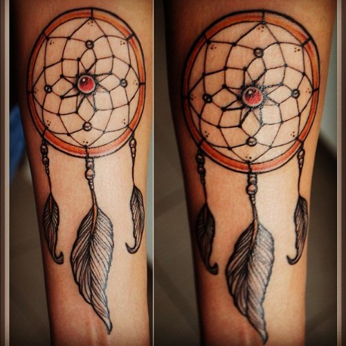 Amazing Dreamcatcher Tattoo On Arm